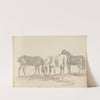 Fourty-three Studies of Horses and Riders Pl.23 by Sawrey Gilpin