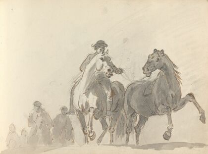 Fourty-three Studies of Horses and Riders Pl.27