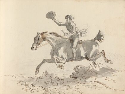 Fourty-three Studies of Horses and Riders Pl.35