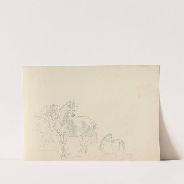 Fourty-three Studies of Horses and Riders Pl.38 by Sawrey Gilpin