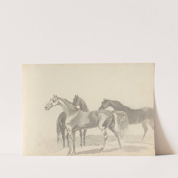 Fourty-three Studies of Horses and Riders Pl.40 by Sawrey Gilpin