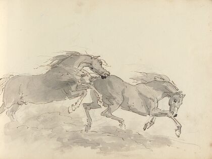 Fourty-three Studies of Horses and Riders Pl.41