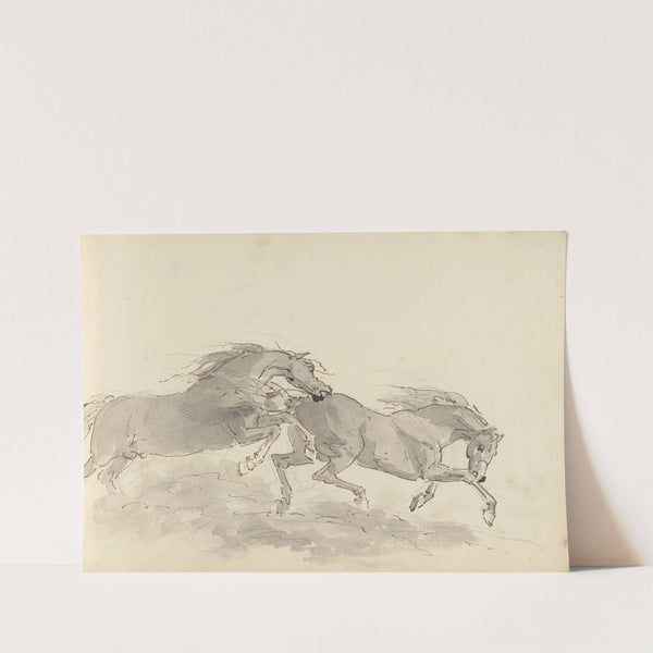 Fourty-three Studies of Horses and Riders Pl.41 by Sawrey Gilpin