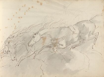 Fourty-three Studies of Horses and Riders Pl.43
