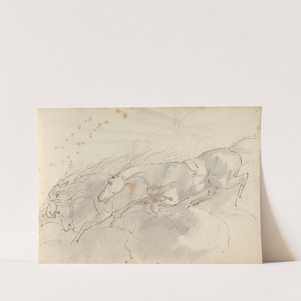 Fourty-three Studies of Horses and Riders Pl.43 by Sawrey Gilpin