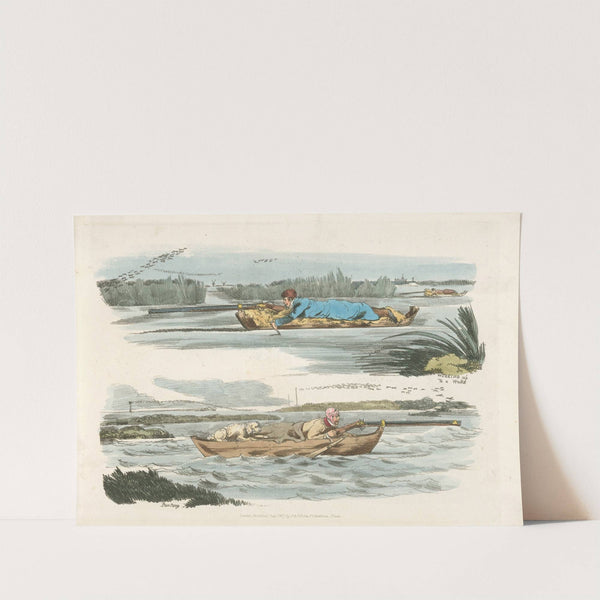 Fowling Working up to a wake (and) panting (1817-1818) by Henry Thomas Alken