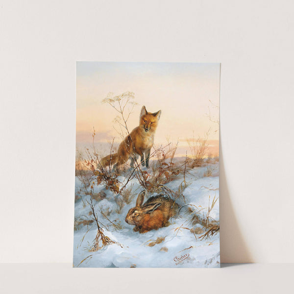 Fox and Hare by Carl Gerber