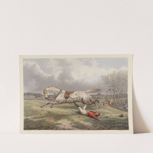 Fox Hunting; Fores’s Hunting Casualties – A Turn of speed over the flat (1850) by Henry Thomas Alken
