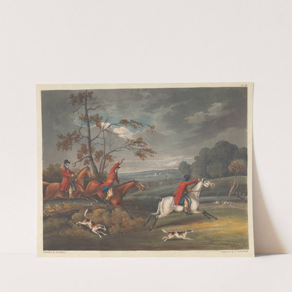 Fox-hunting; Full Cry (1813) by Henry Thomas Alken