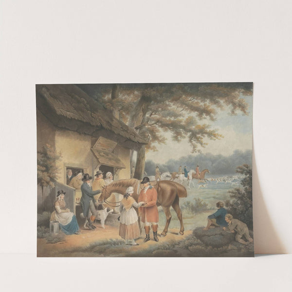 Fox Hunting. Going Out (1800-1801) by George Morland