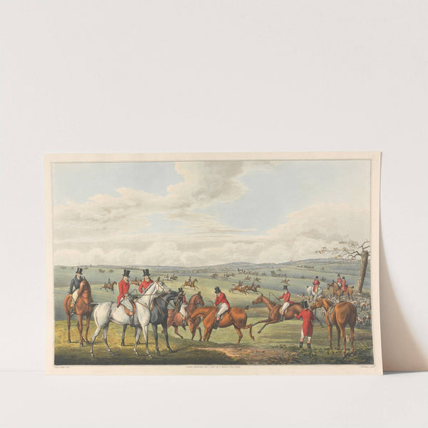 Fox Hunting; Leicestershire – The Meeting (1827) by Henry Thomas Alken
