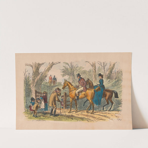 Fox-Hunting Sketches; No. 12. The Squire's Christmas Tip by Hablot Knight Browne