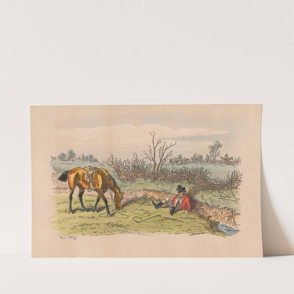 Fox-Hunting Sketches; No. 8. Well, now I call that cool! by Hablot Knight Browne