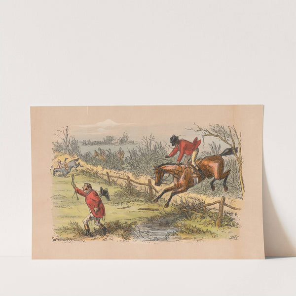 Fox-Hunting Sketches; No. 9. The fences are very blind just now – and the riders too, occasionally by Hablot Knight Browne