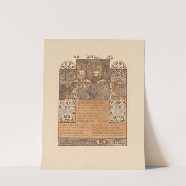 Fox (Reinaert) for lion (Nobel) and other animals (1910) by Bernard Willem Wierink