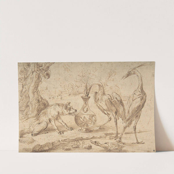 Fox With Two Herons by Frans Snyders