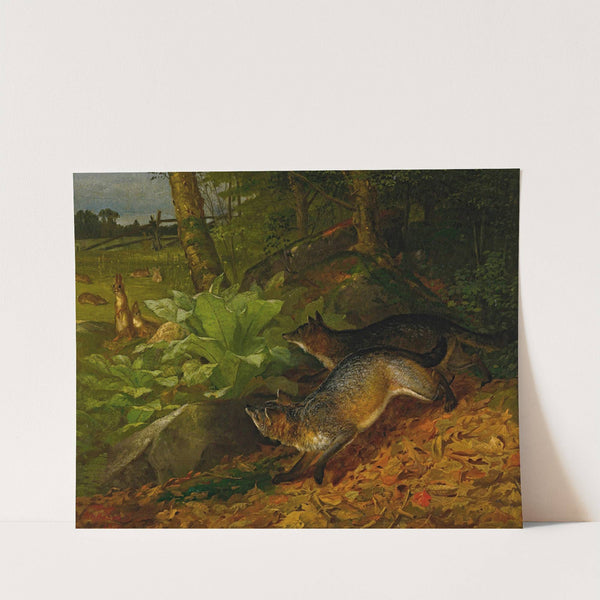 Foxes And Rabbits by William Holbrook Beard