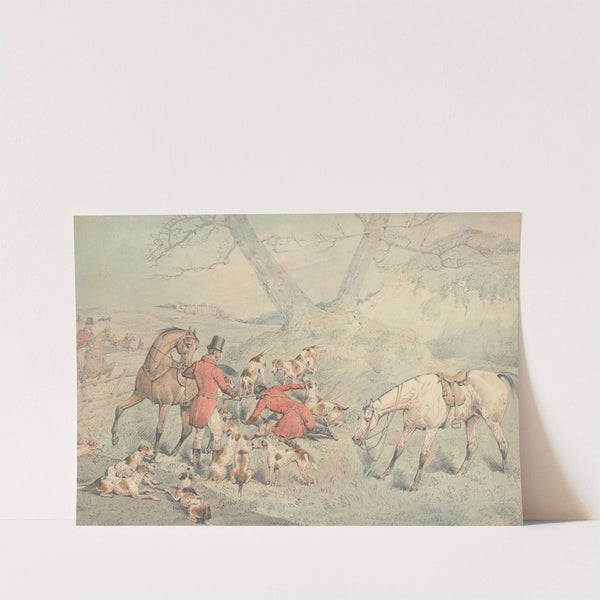 Foxhunting; Gone to Ground by Henry Thomas Alken