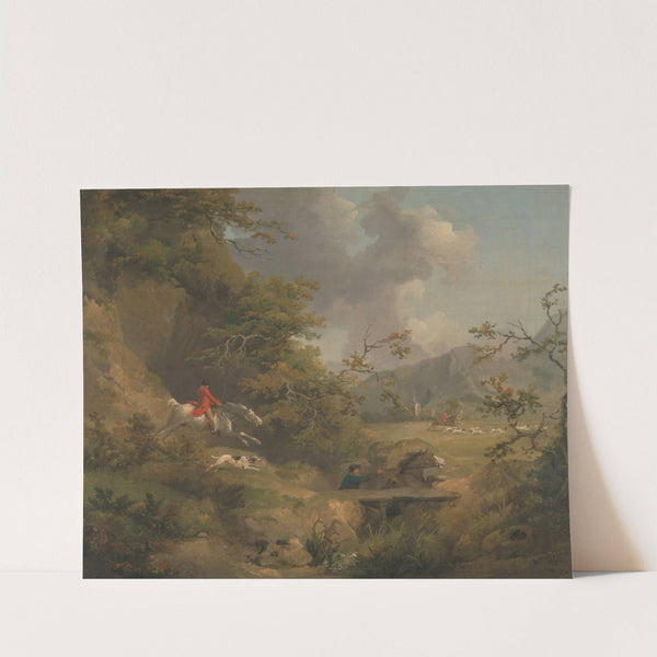 Foxhunting in Hilly Country by George Morland
