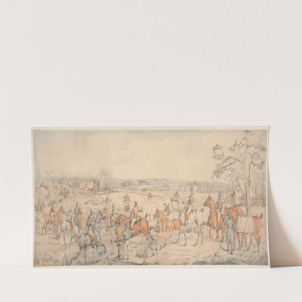 Foxhunting; The Meet (1822) by Henry Thomas Alken