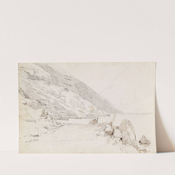 Fra Lærdal (1843) by Adolph Tidemand