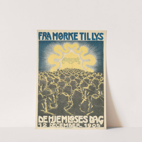 Fra Morke Til lys. De Hjemloses Dag 12 December 1905 (1905) by Valdemar Andersen