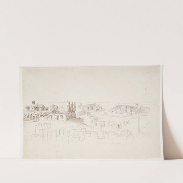 Fra Palatin med kirke Rom by Johan Ludvig Lund