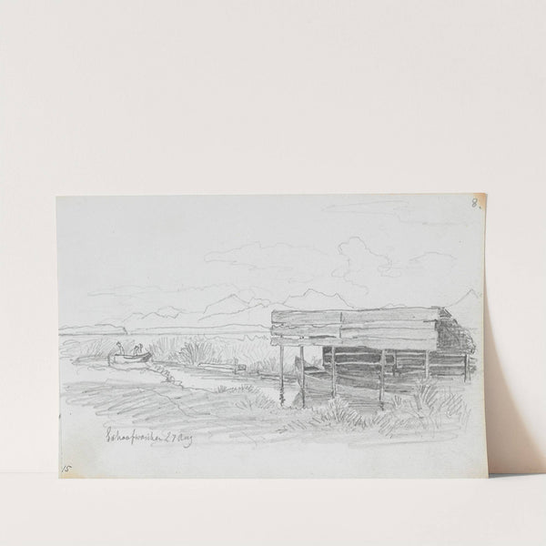 Fra Schafwaschen, Chiemsee by Hans Gude