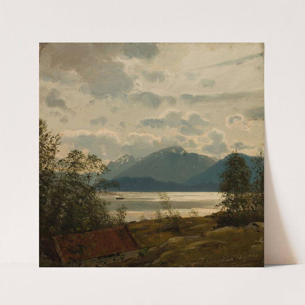 Fra Terøen, Bergen (1863) by Amaldus Nielsen