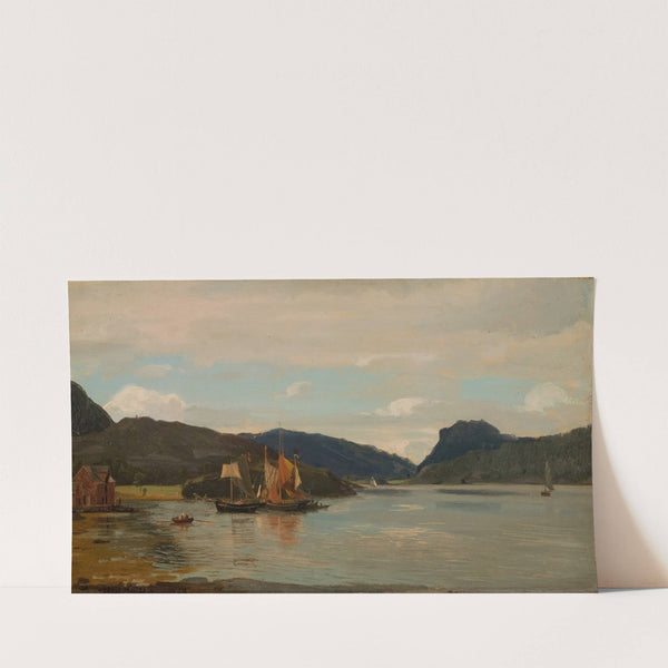 Fra Terøen, Bergen (1863) by Amaldus Nielsen