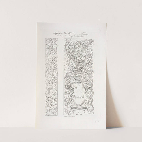 Fragmens des bas reliefs du même tombeau, exécutée ver 1521 ou 1522, par Agostino Busti. by Nicolas Xavier Willemin