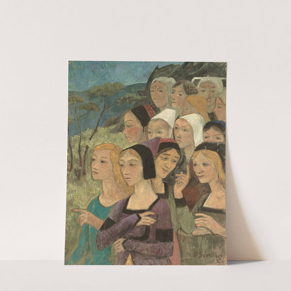 Fragment décor, têtes ou Une distribution des Pentacles by Paul Sérusier