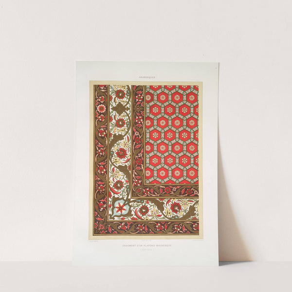 Fragment d'un plafond mauresque (XVIIIe. siècle) by Émile Prisse d'Avennes