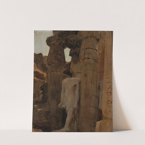 Fragment of a temple in Luxor. From the journey to Egypt by Jan Ciągliński