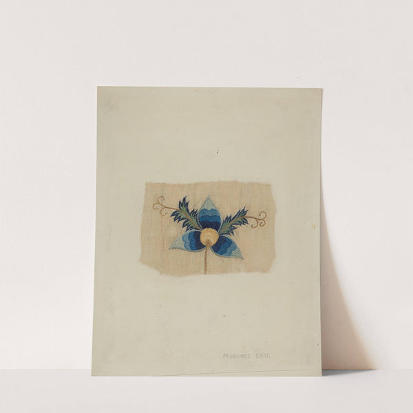 Fragment of Bed Curtain by Florence Earl