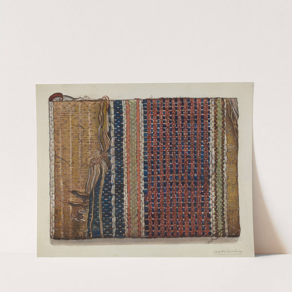 Fragment of Shaker Hall Rug by Charles Goodwin