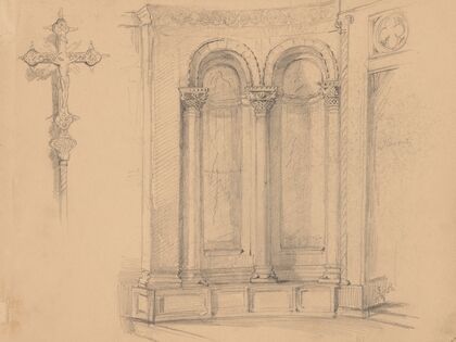 Fragment of the interior of St. Mark’s Church in Venice