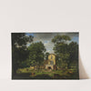 Fragment of the park in Natolin with the cowshed (1833) by Wincenty Kasprzycki