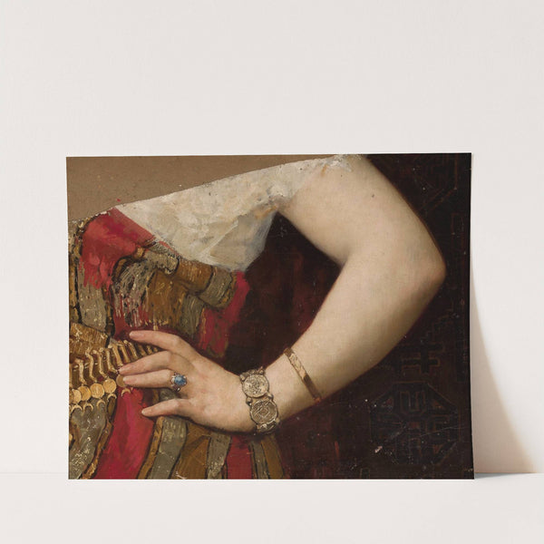 Fragment of the portrait of Matylda Godebska – hand (1881) by Pantaleon Szyndler