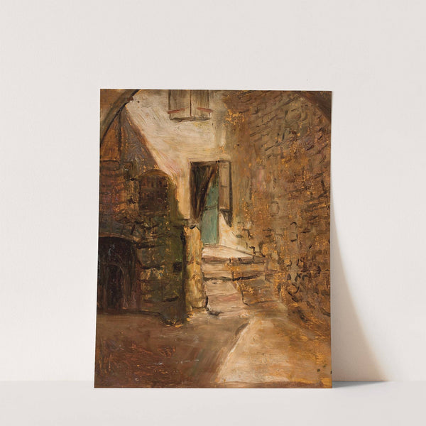 Fragment starego domu by Tadeusz Makowski