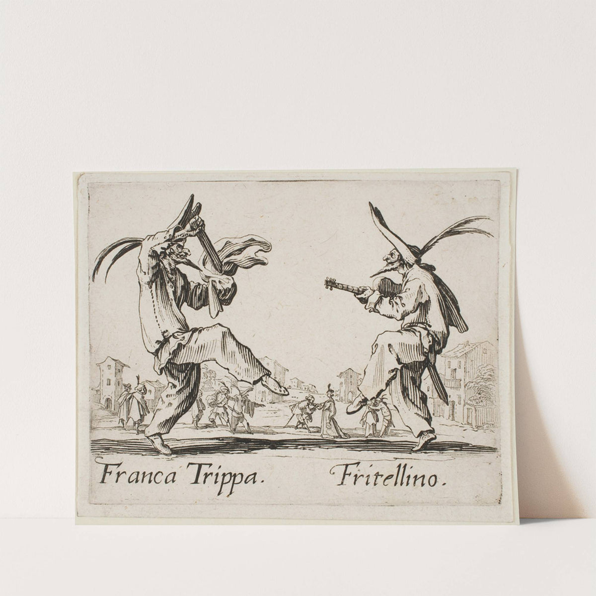 Franca Trippa and Fritellino (1631) by Jacques Callot