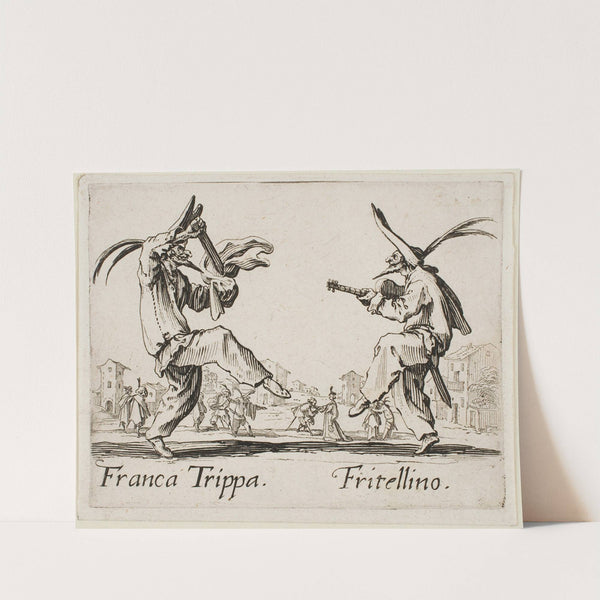 Franca Trippa and Fritellino (1631) by Jacques Callot