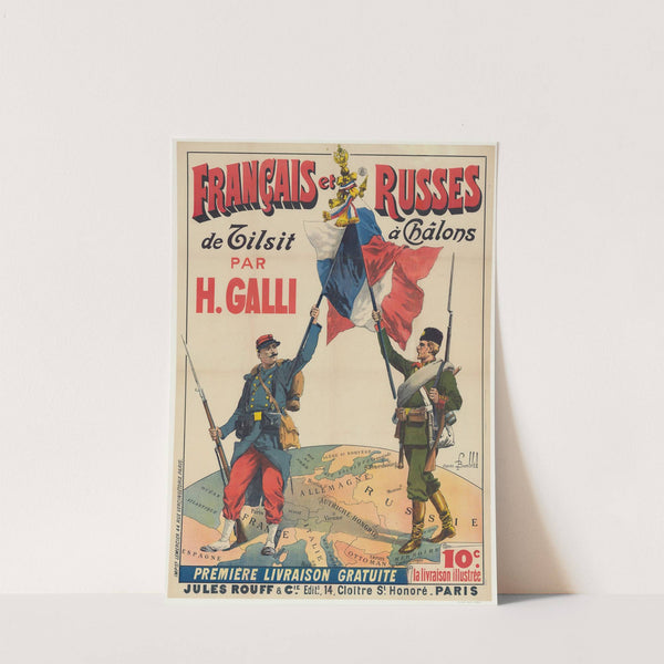 Français et russes à Châlons de Tilsi par H. Galli (1897) by Louis Bombled