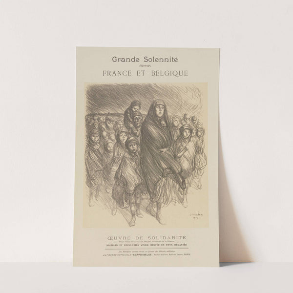 France et Belgique – programme (1915) by Théophile Alexandre Steinlen