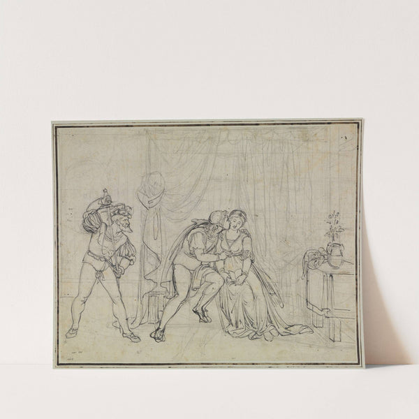 Francesca und Paolo von Malatesta überrascht (Dante Inferno, Canto 5, V 100) by Joseph Anton Koch