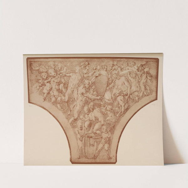 Francesco Primaticcio - Study for fresco of the Vucan forging the darts of Cupid by P. & D. Colnaghi