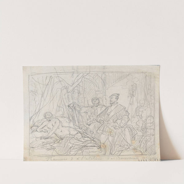 Francis I of France Visiting Benvenuto Cellini's Studio by Nicaise De Keyser
