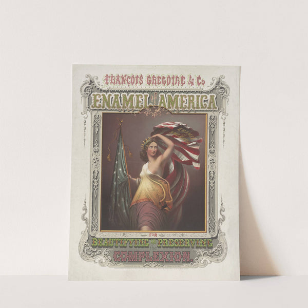 François Gregoire & Co. enamel of America for beautifying and preserving the complexion (1866) by P.S. Duval & Son.
