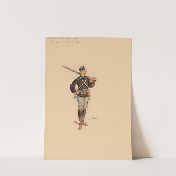 Francs-tireurs, 1870, Tirailleurs parisiens by Draner