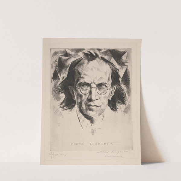 Franz Schreker (1922) by Michel Fingesten